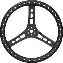 Load image into Gallery viewer, QUICKCAR RACING PRODUCTS 68-006 15in Steering Wheel L/W Aluminum Black