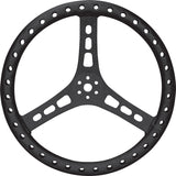 QUICKCAR RACING PRODUCTS 68-006 15in Steering Wheel L/W Aluminum Black