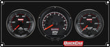 QUICKCAR RACING PRODUCTS 69-2031 Redline 2-1 Gauge Panel OP/WT w/Recall Tach