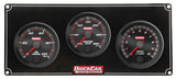 QUICKCAR RACING PRODUCTS 69-2231 Redline 2-1 Gauge Panel OP/WT w/Recall Tach