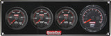QUICKCAR RACING PRODUCTS 69-3042 Redline 3-1 Gauge Panel OP/WT/FP w/Recall Tach
