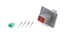 QUICKCAR RACING PRODUCTS 71-347 Plug Deutsch 4 Pin Receptacle w/Flange