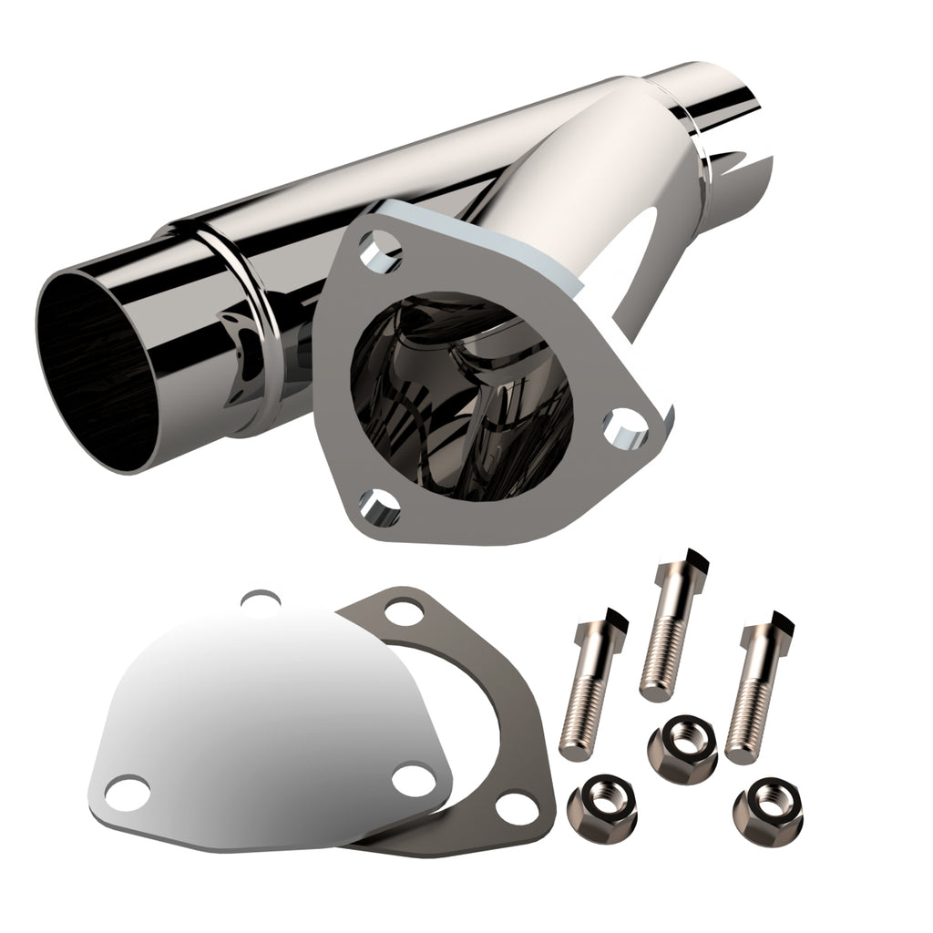 QUICK TIME PERFORMANCE 10225 2.25 Inch Stainless Stee l Exhaust Cutout