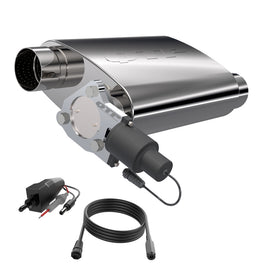 QUICK TIME PERFORMANCE 13300C Quick Time Performance 13300C 3-inch Screamer Twintronic Muffler with Adjustable Electronic Valve