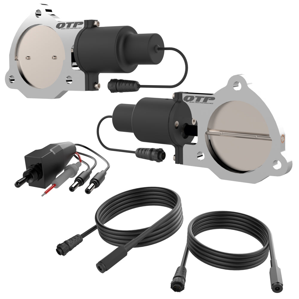 QUICK TIME PERFORMANCE QTEC70 Dual 3.5in Electric Exha ust Cutout Valves