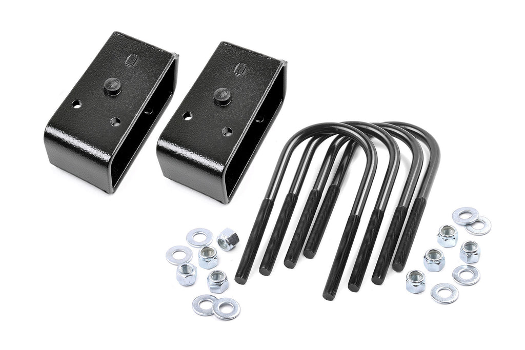 ROUGH COUNTRY 6557 Rough Country 6557 2-Inch Lift Leaf Spring Block Kit for Ford Fullsize Trucks