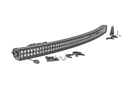 ROUGH COUNTRY 72950BL ROUGH COUNTRY 72950BL 50-Inch Black Series Curved LED Light Bar Kit – Double Row Flood and Spot Beams
