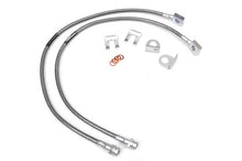 Load image into Gallery viewer, ROUGH COUNTRY 89702 97-06 Jeep TJ Front Stainless Brake Line