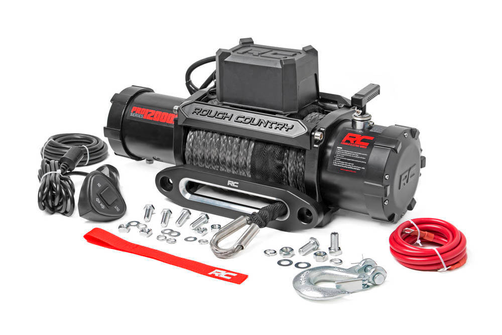 ROUGH COUNTRY PRO12000S 12000 Lb Winch Synthetic Rope