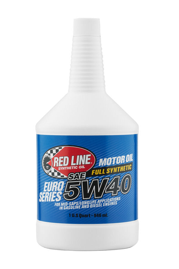 REDLINE OIL RED12404 Red Line Oil 5W-40 Euro-Series Motor Oil, 1 Quart – RED12404