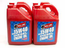Load image into Gallery viewer, REDLINE OIL 21425 15W40 Diesel Oil Case/4- Gal