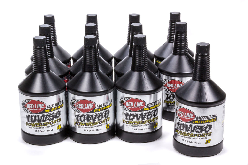 REDLINE OIL 42624 10w50 Powersports Motor Oil Case 12x1 Qt.