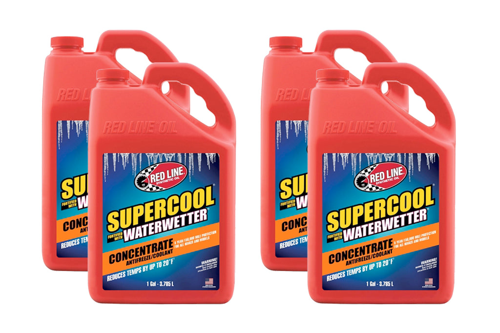 REDLINE OIL 81225 Supercool Concentrate Coolant Case 4x1 Gallon