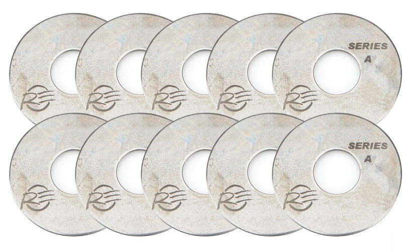 RE SUSPENSION RE-SW-16-A-10 RE Suspension Bump Stop Washer A Series Set of 10 - 1.85 inch OD, Steel Construction