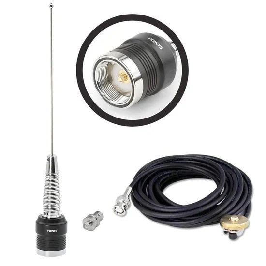 RUGGED RADIOS EXT-ANT-KIT-UHF-ABH Antenna Kit UHF External Mount Handheld Radio