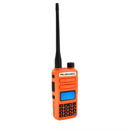 RUGGED RADIOS GMR2-PLUS-ORN GMRS / FRS Handheld Radio Safety Orange