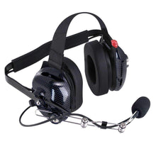 Load image into Gallery viewer, RUGGED RADIOS H42-CF Headset Behind The Head H42 2-Way Black CF