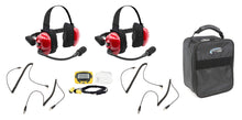 Load image into Gallery viewer, RUGGED RADIOS H80-FAN Headset Track Talk Red Linkable Intercom Fan