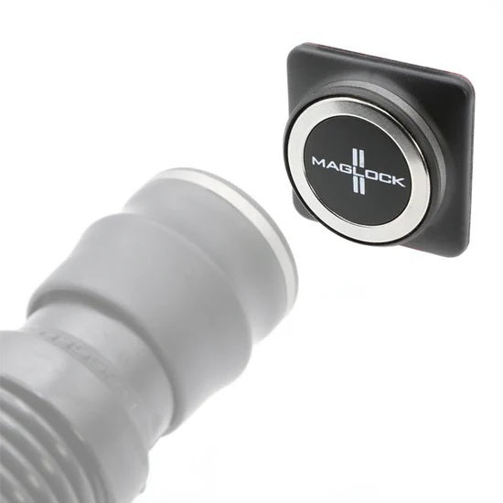 RUGGED RADIOS MLA-1005 Rugged Radios MLA-1005 Helmet Air Hose Adapter with Magnetic Roof Dock, Straight, Nylon Black