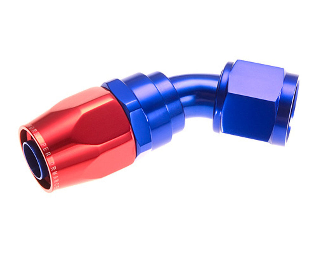REDHORSE PERFORMANCE 1045-08-1 8AN Swivel Hose Ends Blue 45