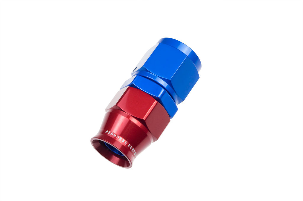 REDHORSE PERFORMANCE 1200-12-1 12AN Straight PTFE Reusable Hose End Blue