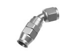 REDHORSE PERFORMANCE 1245-06-5 6AN 45 Degree PTFE Reusable Hose End Clear