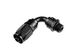 REDHORSE PERFORMANCE 1390-08-08-2 8AN Hose End 8AN ORB End 90Deg Tube Black
