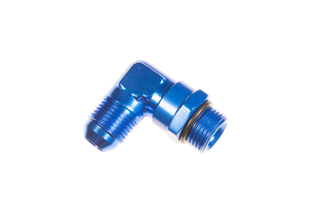 REDHORSE PERFORMANCE 1690-06-06-1 6AN Male to 6AN ORB Male Swivel 90deg Blue