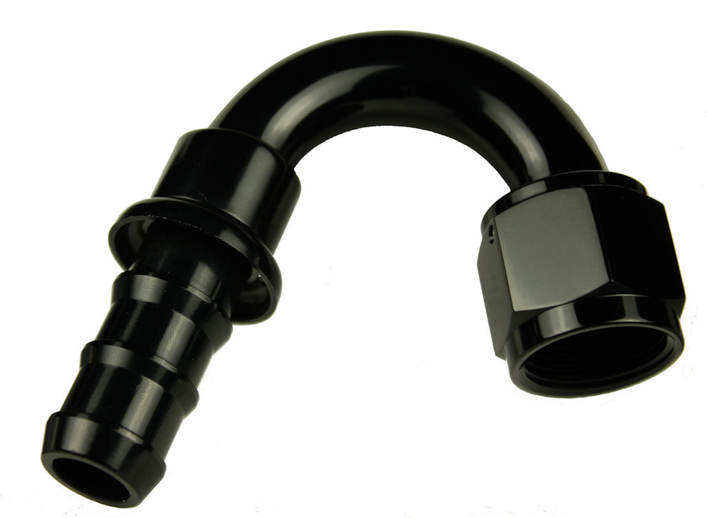 REDHORSE PERFORMANCE 2150-10-2 10AN 150Deg AN/Hose End Push Lock Black