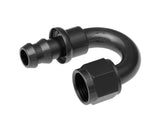 REDHORSE PERFORMANCE 2180-08-2 8AN Push Lock Hose End s- Black 180
