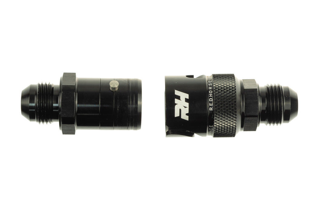 REDHORSE PERFORMANCE 4155-10-2 10AN Dry Break Quick Release Adapter Black