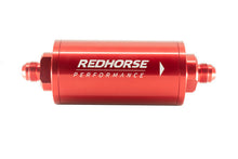 Load image into Gallery viewer, REDHORSE PERFORMANCE 4651-06-3-10 6in Cylindrical In-Line Fuel Filter 10 Micron