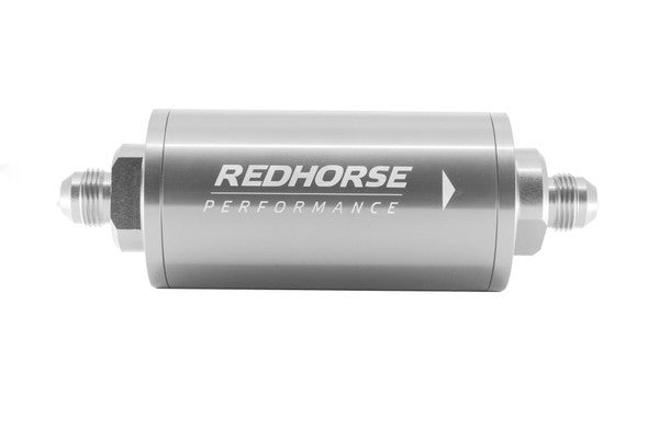 REDHORSE PERFORMANCE 4651-06-5-10 6in Cylindrical In-Line Fuel Filter 10 Micron