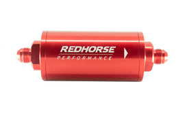 REDHORSE PERFORMANCE 4651-08-3 8AN Fuel Filter Red