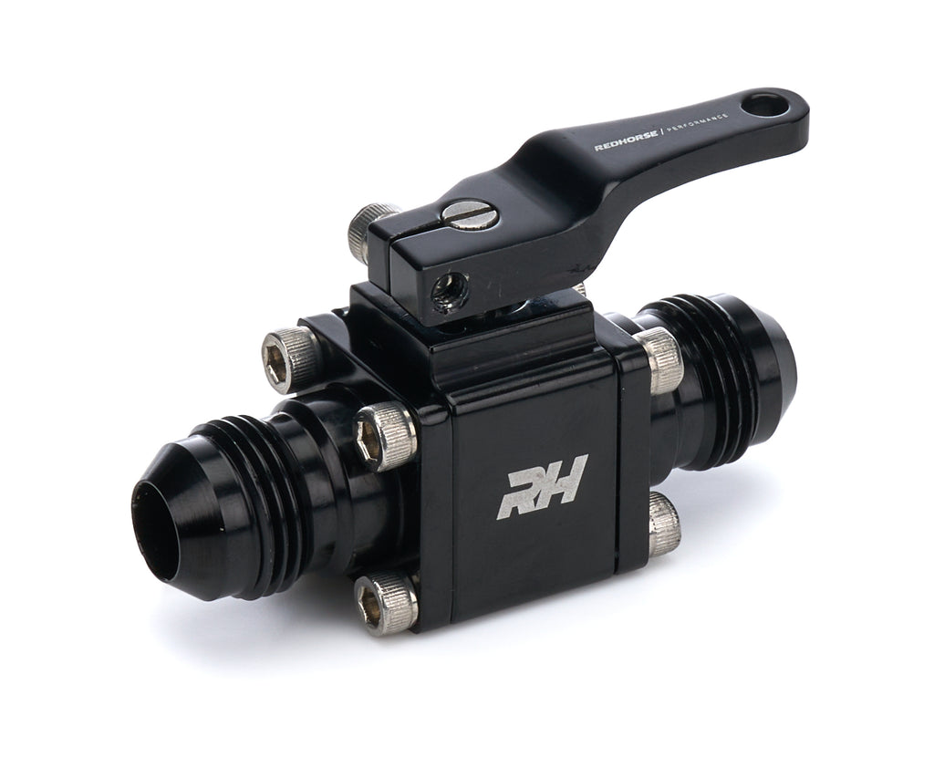 REDHORSE PERFORMANCE 4675-08-08-2 Inline Shut Off Valve 8AN Male Inlet/Outlet