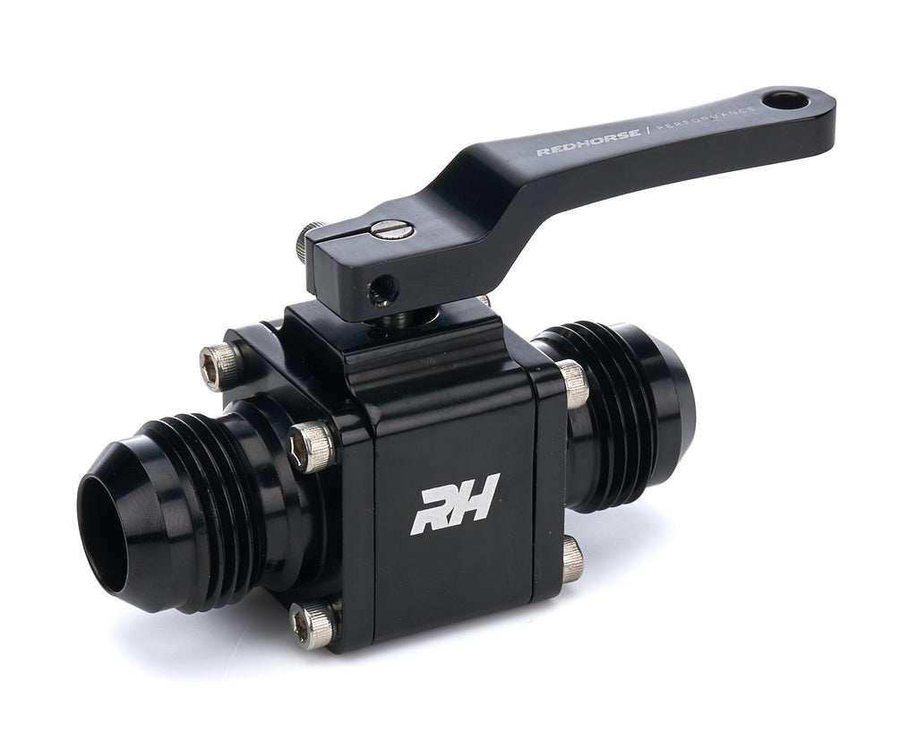 REDHORSE PERFORMANCE 4675-12-12-2 Inline Shut Off Valve 12AN Male Inlet/Outlet