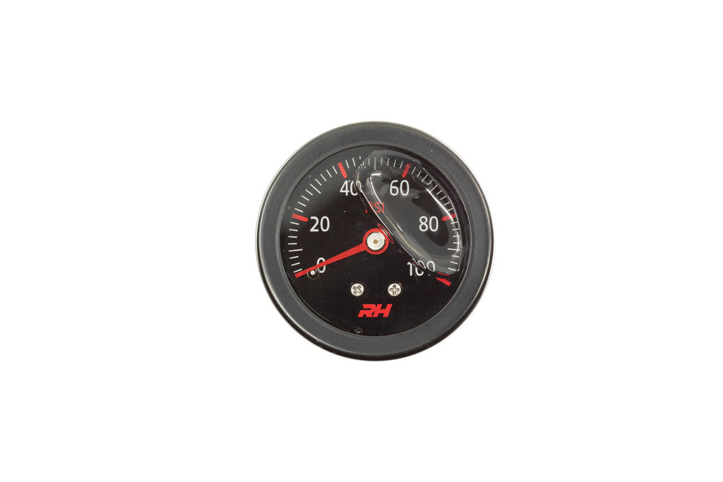 REDHORSE PERFORMANCE 5002-100-3 Fuel Pressure Gauge Bla ck