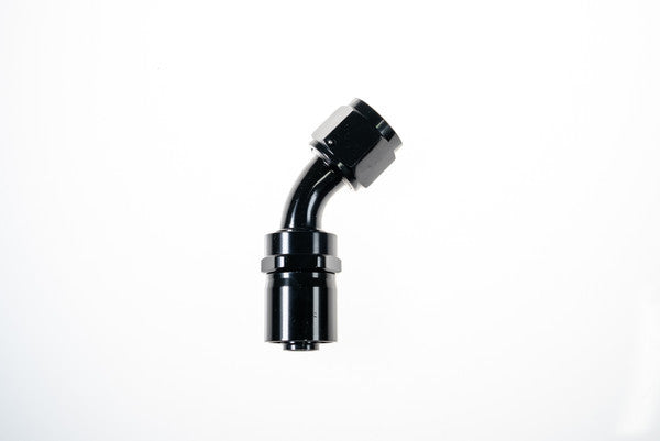 REDHORSE PERFORMANCE 7042-12-2 12AN 45Deg Crimp Hose End Black