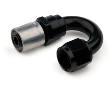 Load image into Gallery viewer, REDHORSE PERFORMANCE 7180-08-2 Redhorse Performance 7180-08-2 8AN 180-Degree Crimp-Style Hose End, Black Anodized Aluminum