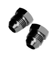 Load image into Gallery viewer, REDHORSE PERFORMANCE 806-06-2 6AN Flare Plug Black 2pk