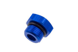 REDHORSE PERFORMANCE 814-10-1 10AN Straight Thread O-Ring Port Plug Blue