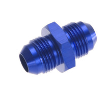 Load image into Gallery viewer, REDHORSE PERFORMANCE 815-12-1 REDHORSE PERFORMANCE 815-12-1 12AN Male to Male Aluminum Fitting with Blue Anodized Finish