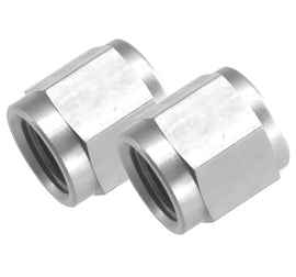 REDHORSE PERFORMANCE 818-06-5 6AN Aluminum Tube Nut 3/8in Hard Line 2pcs CLR