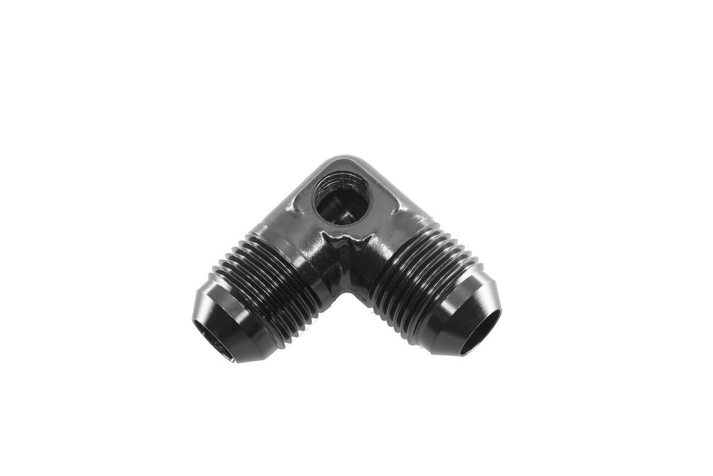 REDHORSE PERFORMANCE 8218-06-2 Redhorse Performance 8218-06-2 6AN 90 Degree Adapter with 1/8 Inch NPT Port, Black Anodized Aluminum