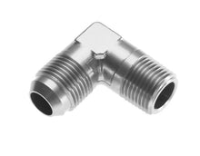 Load image into Gallery viewer, REDHORSE PERFORMANCE 822-04-02-5 4AN 90Deg Male Adapter to 1/8in NPT Male Clear