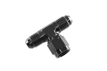 Load image into Gallery viewer, REDHORSE PERFORMANCE 827-04-2 4AN Tee with Female Swivel on Branch Black