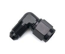Load image into Gallery viewer, REDHORSE PERFORMANCE 8290-04-04-2 4AN male to 4AN Female Fitting  90-Deg  Black