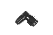 Load image into Gallery viewer, REDHORSE PERFORMANCE 8290-06-06-2 6AN Female to 6AN Male Fitting 90-Deg Black