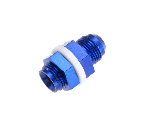 REDHORSE PERFORMANCE 8832-12-1 REDHORSE PERFORMANCE 8832-12-1 12AN High Flow Bulkhead Fitting with Washers and Nuts, Blue Anodized Aluminum