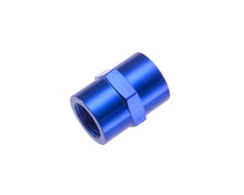 Load image into Gallery viewer, REDHORSE PERFORMANCE 910-06-1 3/8in NPT Female Pipe Coupler Blue
